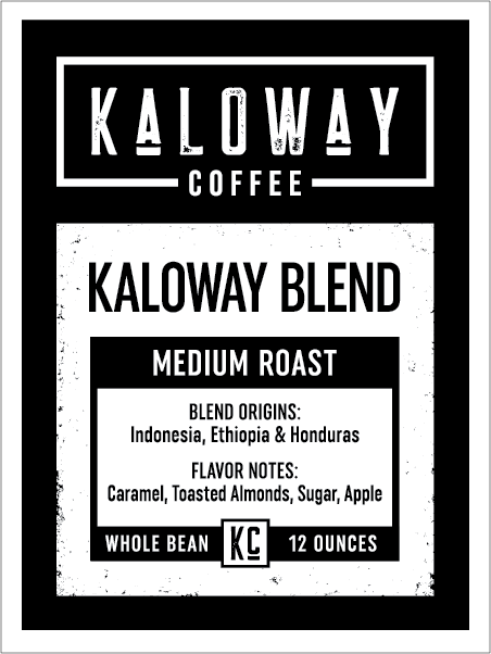  - Kaloway Blend -Whole Bean 12 oz.-Kaloway Coffee-